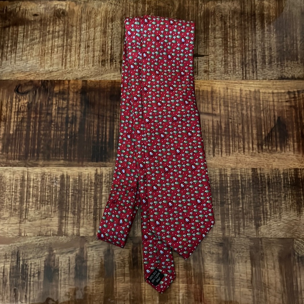 Nola Couture Birdies and Martinis Silk Golf Tie